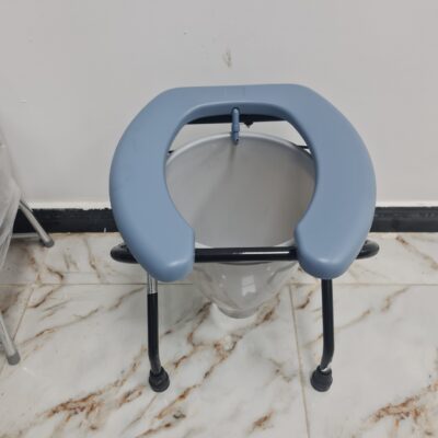 Steel toilet seat