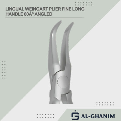 Lingual Weingart Plier Fine Long Handle 60Âº Angled